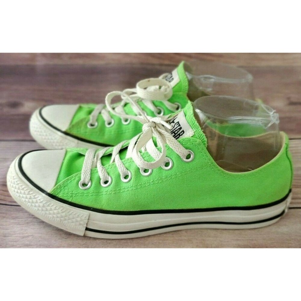 Converse Womens All Star Ox green Sneakers Size 8 - Picture 2 of 6